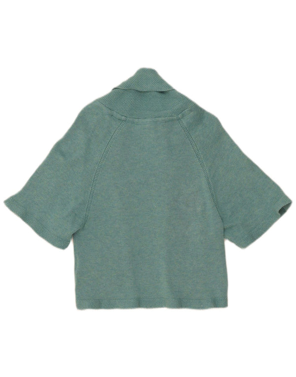 Pulover cardigan bolero cu mânecă scurtă pentru femei Fat Face UK 10 Small Blue
