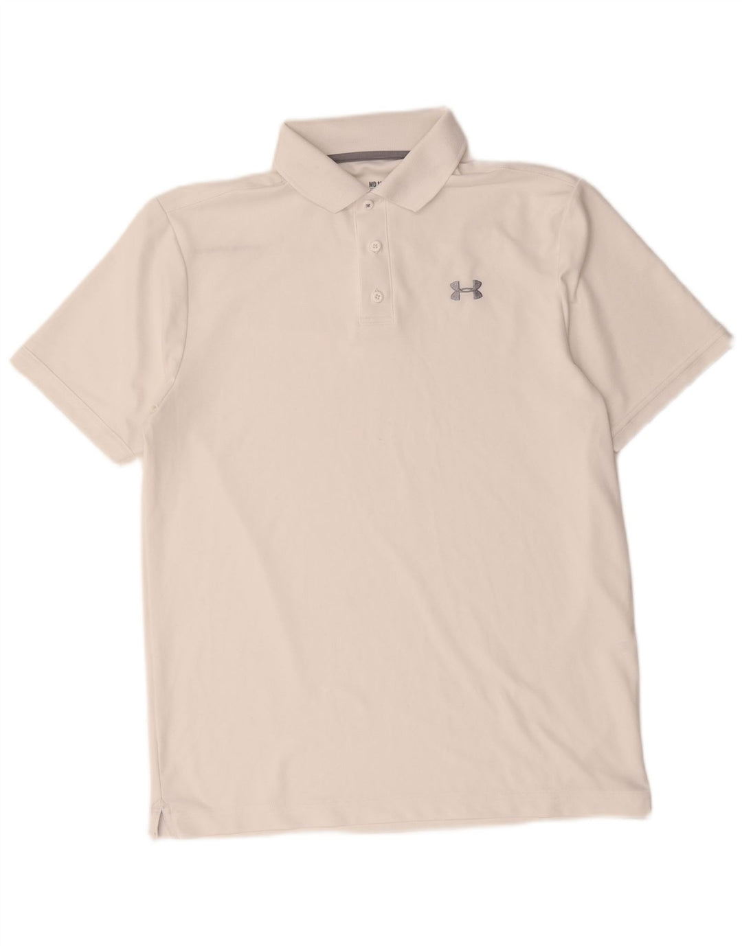 Tricou polo Under Armour Heat Gear pentru bărbați, alb mediu