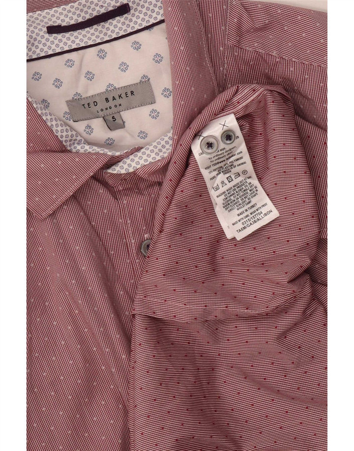 Cămașă pentru bărbați Ted Baker Mărimea 5 XL Bumbac cu dungi roșii