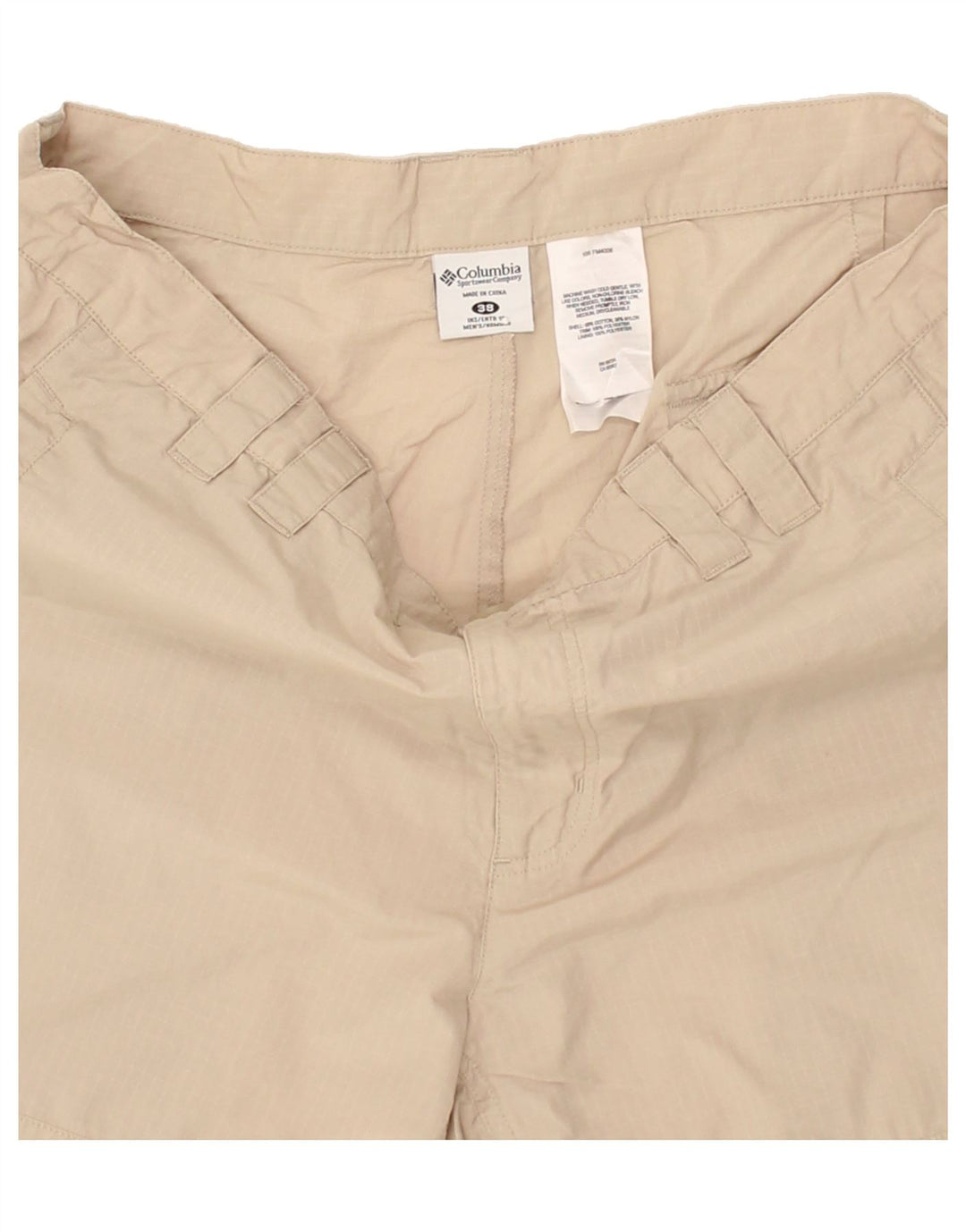 COLUMBIA Mens Cargo Shorts W38 XL Beige Cotton Vintage Columbia and Second-Hand Columbia from Messina Hembry 
