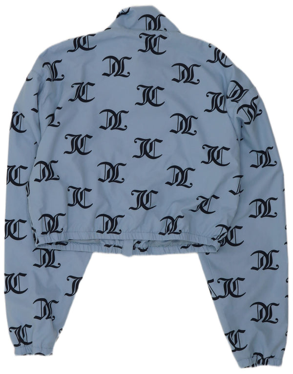 Jachetă de trening Juicy Couture pentru femei cu grafic crop, UK 14, mare, albastru