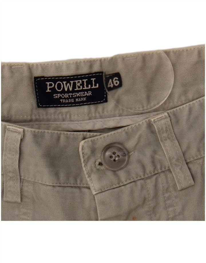 Pantaloni cargo drepti pentru bărbați Powell W32 L28 gri