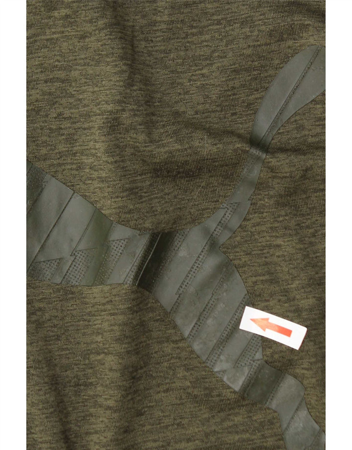 Tricou grafic Puma pentru bărbați Top Small Kaki Poliester