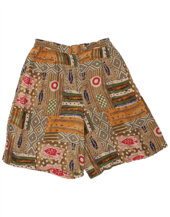 Pantaloni scurți casual pentru femei VINTAGE cu talie înaltă IT 46 Large W28 Multicolor