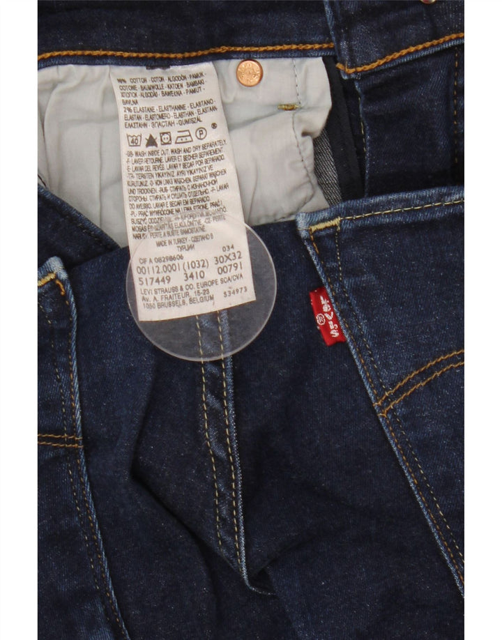 Blugi skinny pentru femei Levi's W30 L32 bumbac bleumarin
