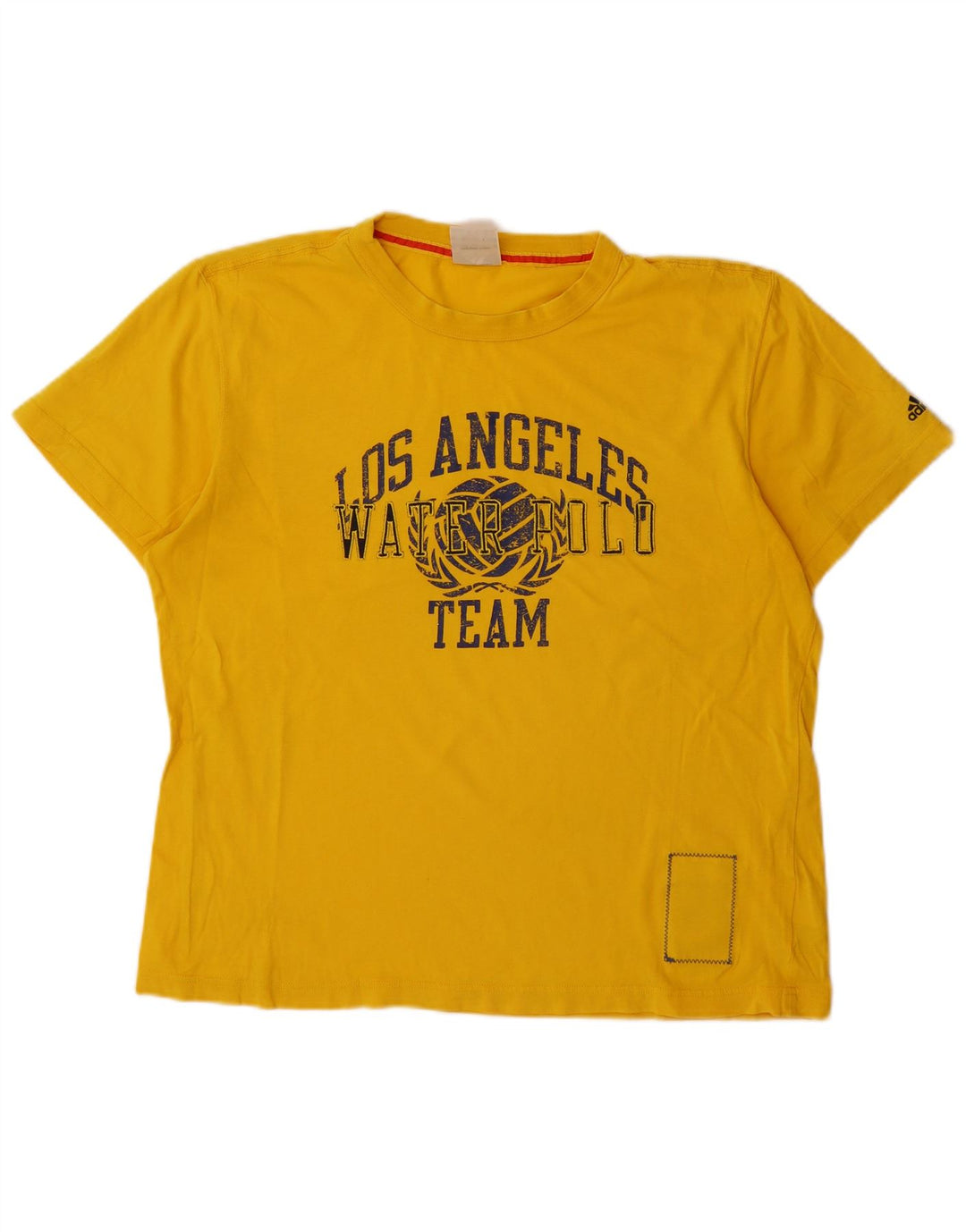 Tricou grafic ADIDAS pentru bărbați Top mare din bumbac galben