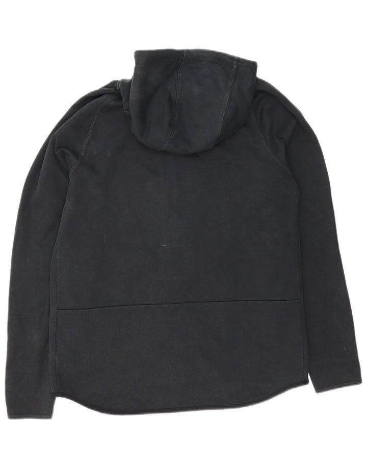 Pulover Nike pentru bărbați, cu fermoar, bumbac mediu negru