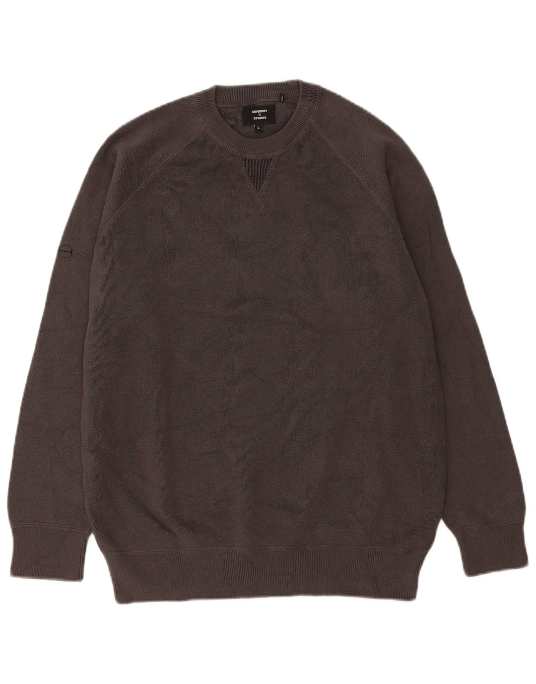 Pulover pentru bărbați Superdry Pulover mare, gri, bumbac