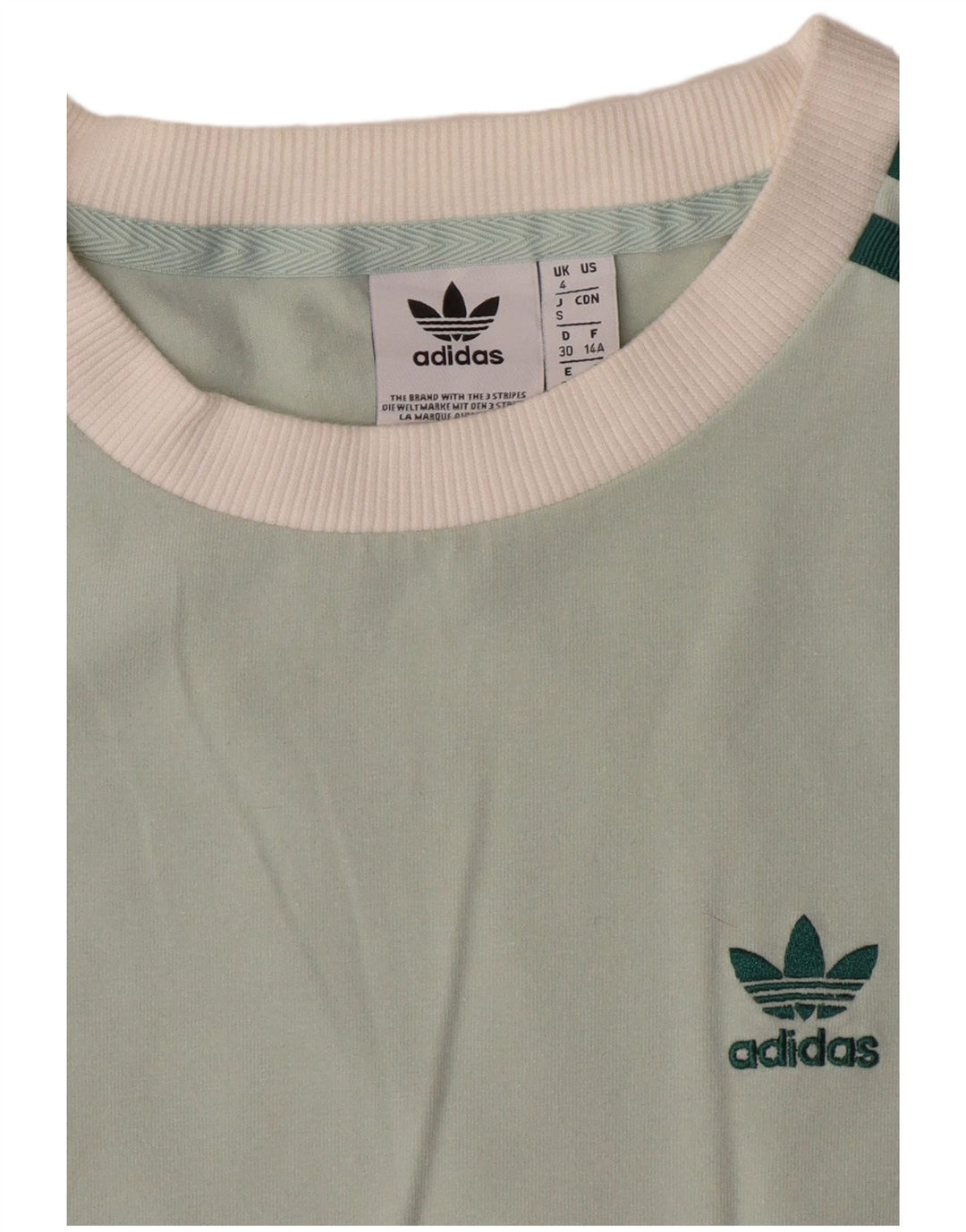 Top pentru femei ADIDAS cu mânecă lungă UK 4 XS verde