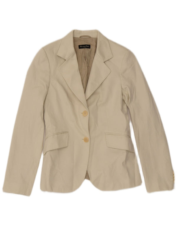 Blazer Massimo Dutti pentru bărbați, cu 2 nasturi, EU 38, bumbac alb, mic