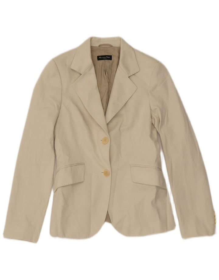 Blazer Massimo Dutti pentru bărbați, cu 2 nasturi, EU 38, bumbac alb, mic