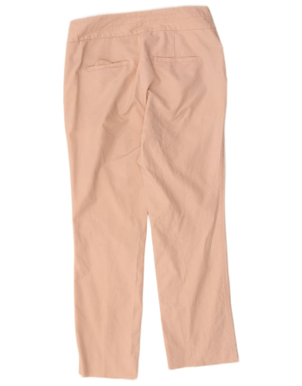 Pantaloni Chino Drepți Crop pentru Damă Zara EU 38 Mici L28 L25 Roz Bumbac