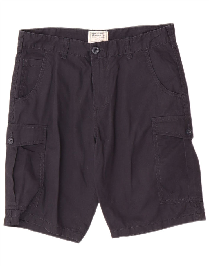 Pantaloni scurți cargo obișnuiți pentru bărbați Mountain Warehouse, bumbac mediu albastru bleumarin W30