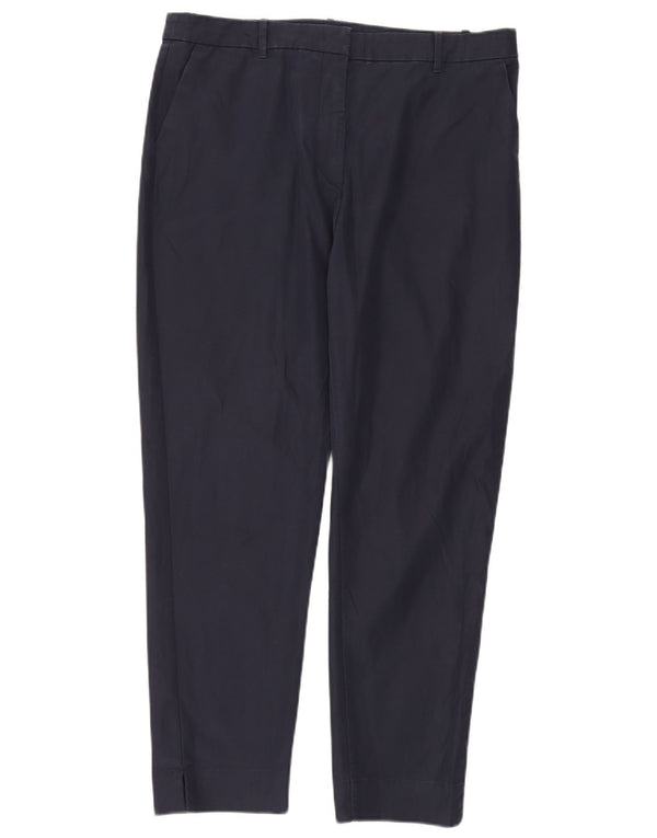Pantaloni chino pentru femei cu talie înaltă Marks & Spencer UK 16 Large W34 L28 Bleumarin B
