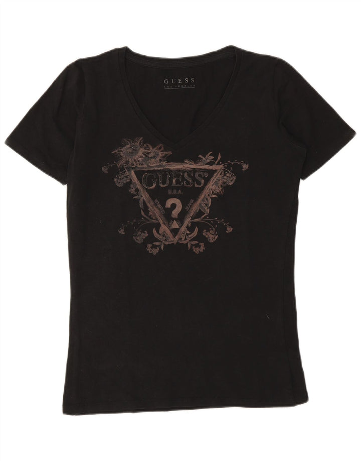 Tricou grafic Guess pentru femei Top UK 12 Medium Black