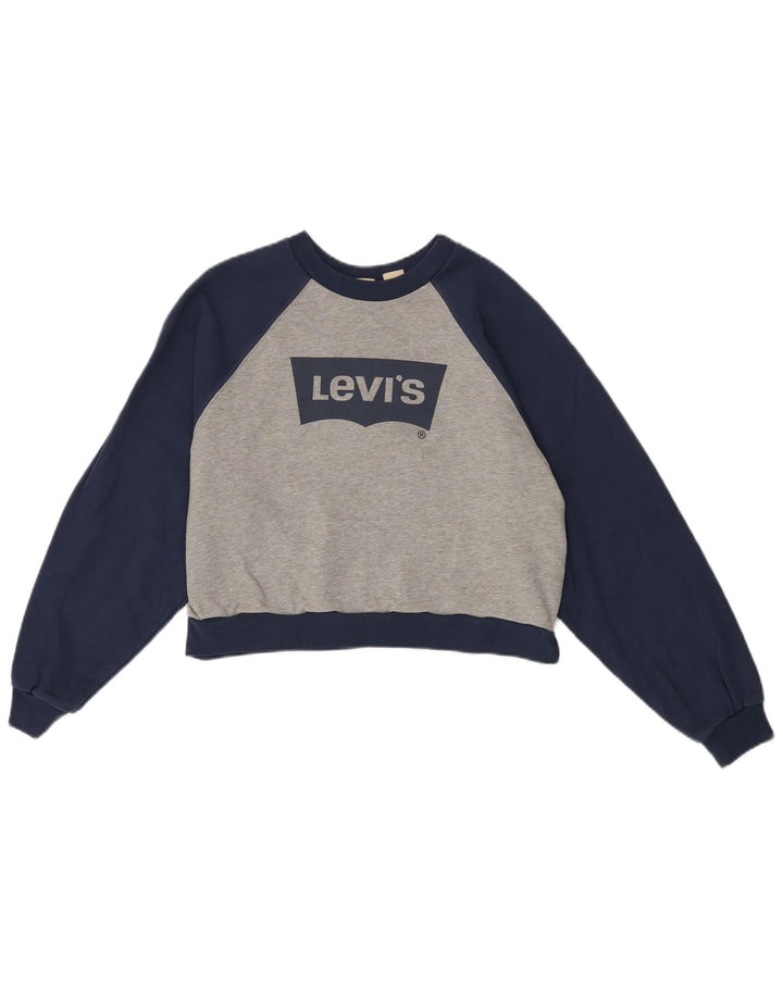 Pulover pentru femei Levi's Oversized Graphic Pulover UK 10 Small Gri