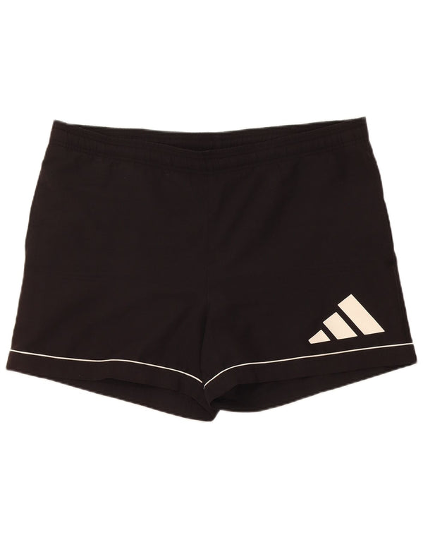 Pantaloni scurți de înot Adidas pentru bărbați, poliester mediu negru