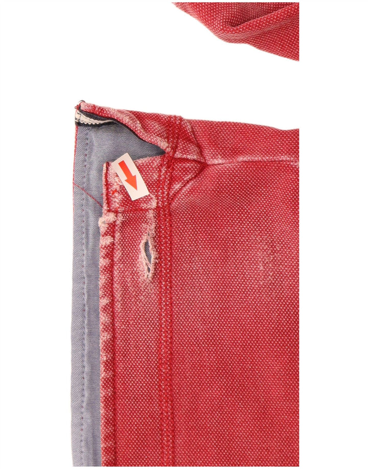 Crew Clothing Hanorac cu fermoar pentru bărbați Pulover 2XL bumbac roșu