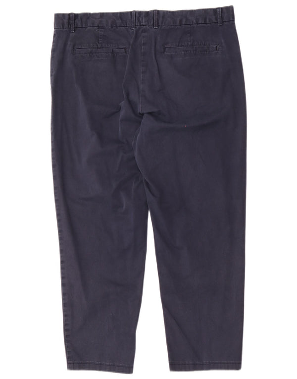 Pantaloni chino drepți pentru femei Gap US 12 Large W36 L25 Bleumarin Bumbac