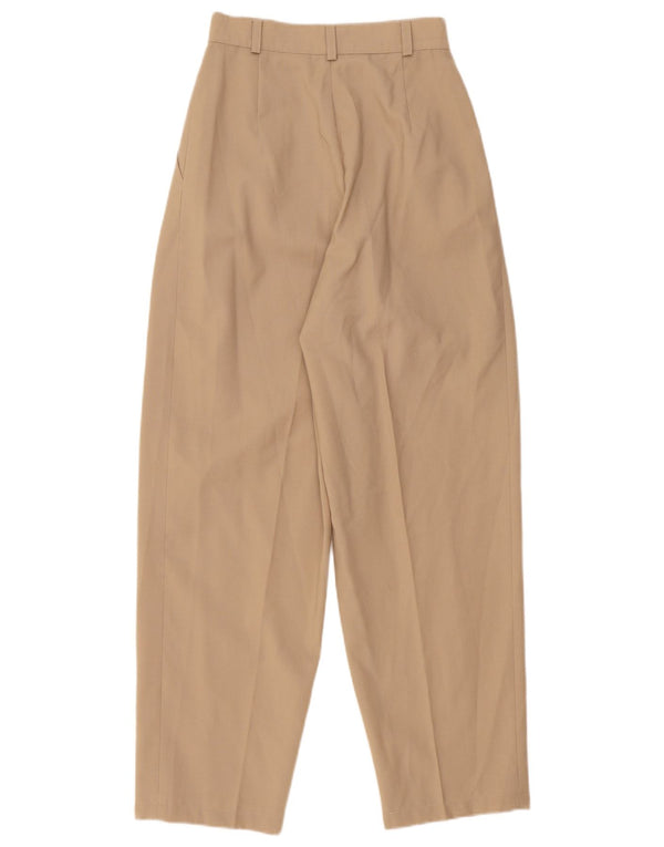 Pantaloni casual pentru femei cu talie înaltă, vintage, IT 36 XS W25 L29 Bej