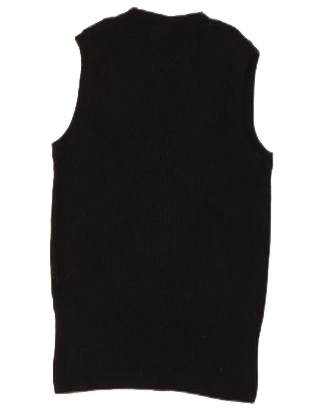 Marks & Spencer Womens Vest Tank Top UK 14 Medium Black Viscose