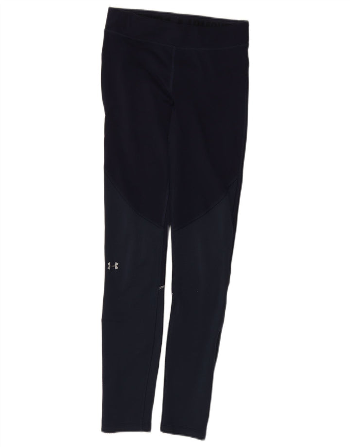 Leggings pentru femei Under Armour UK 4 XS bleumarin poliester color bloc