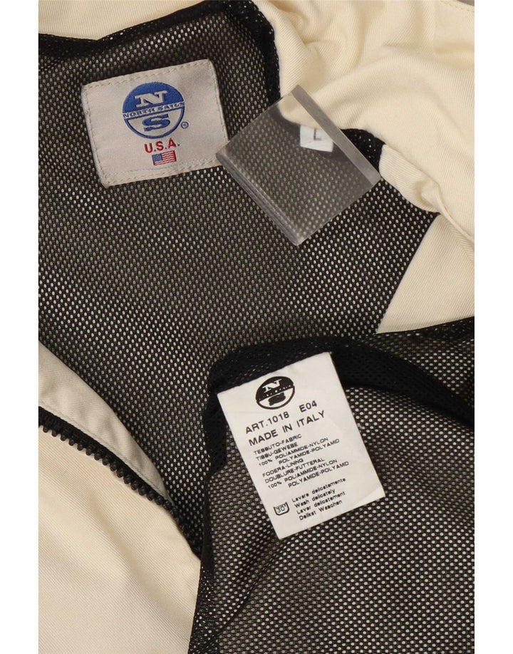 Jachetă de ploaie North Sails pentru bărbați UK 40, mare, poliamidă albă