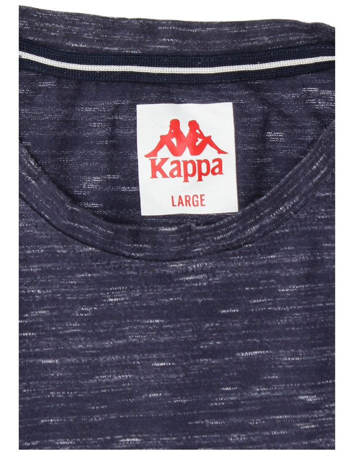 Tricou pentru bărbați KAPPA Top mare, albastru bleumarin, poliester pătat
