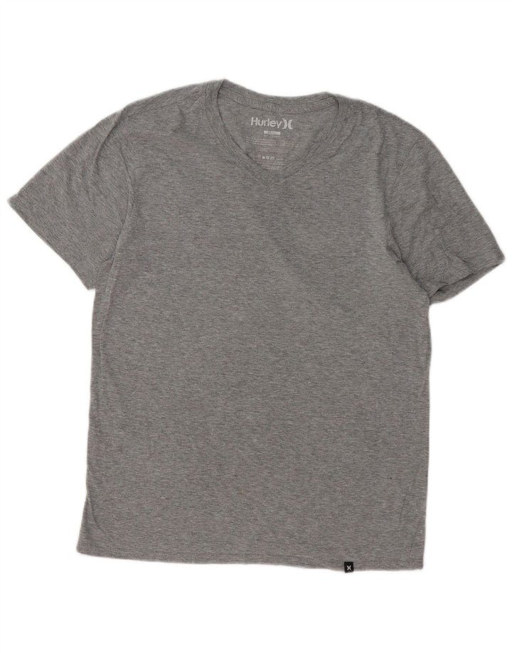 Tricou pentru bărbați Hurley Top mic, gri, bumbac cu pete