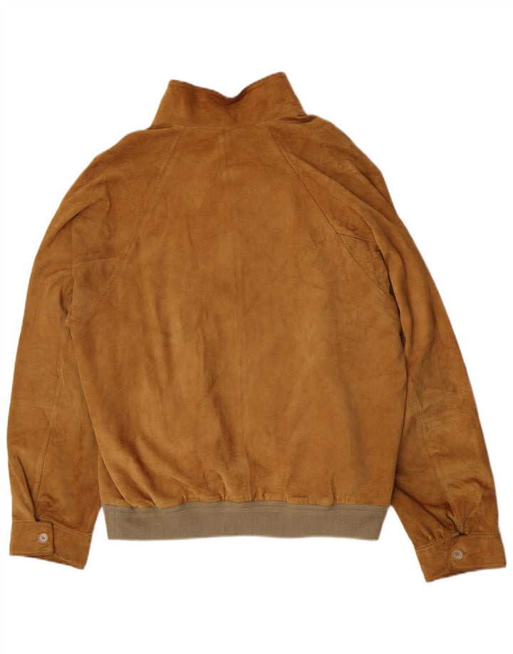 Geani Bomber de piele intoarsa pentru barbati IT 56 3XL piele bej