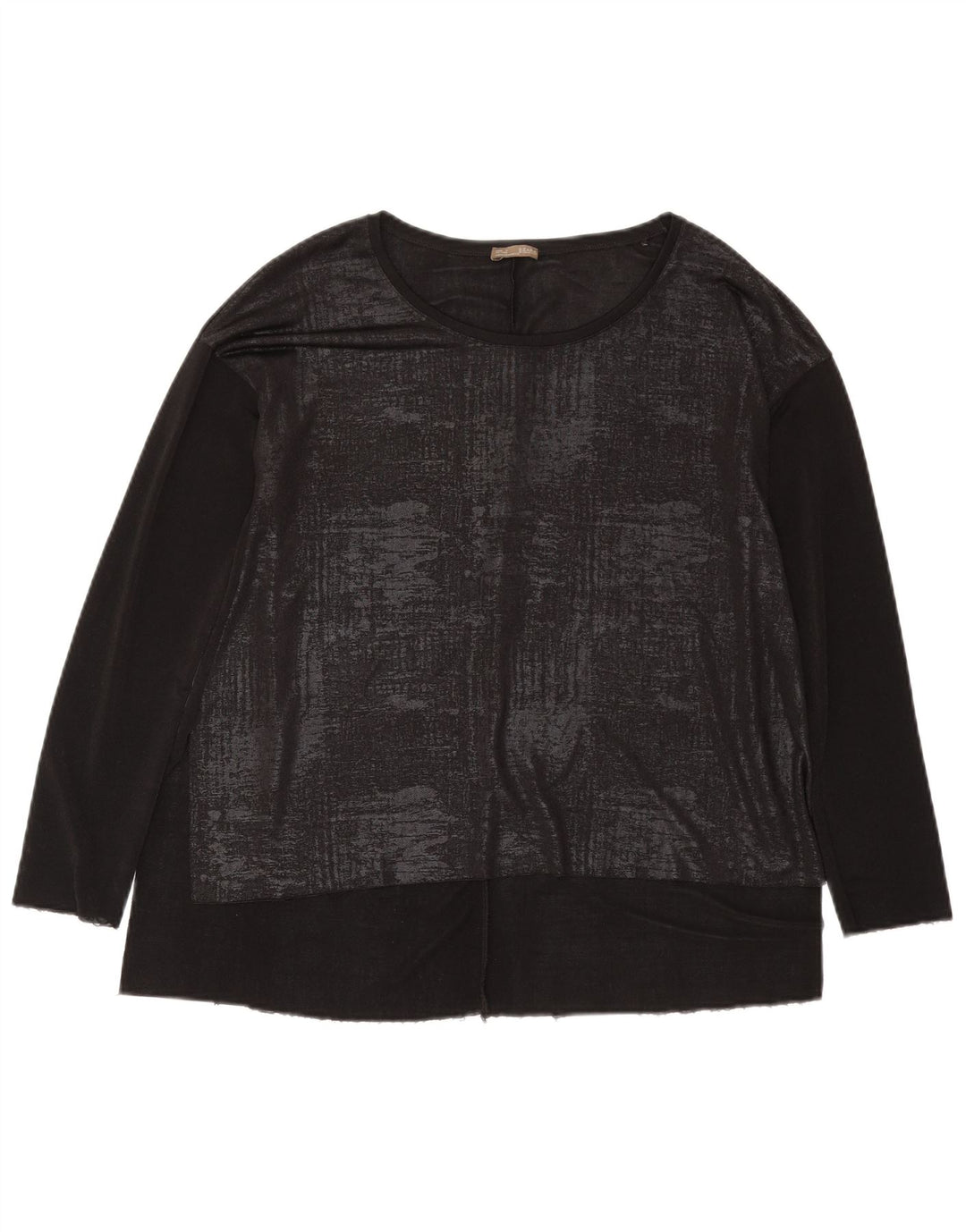 Top cu mânecă lungă, cu mânecă lungă, pentru femei, Zara, UK 14, mediu, negru, geometric