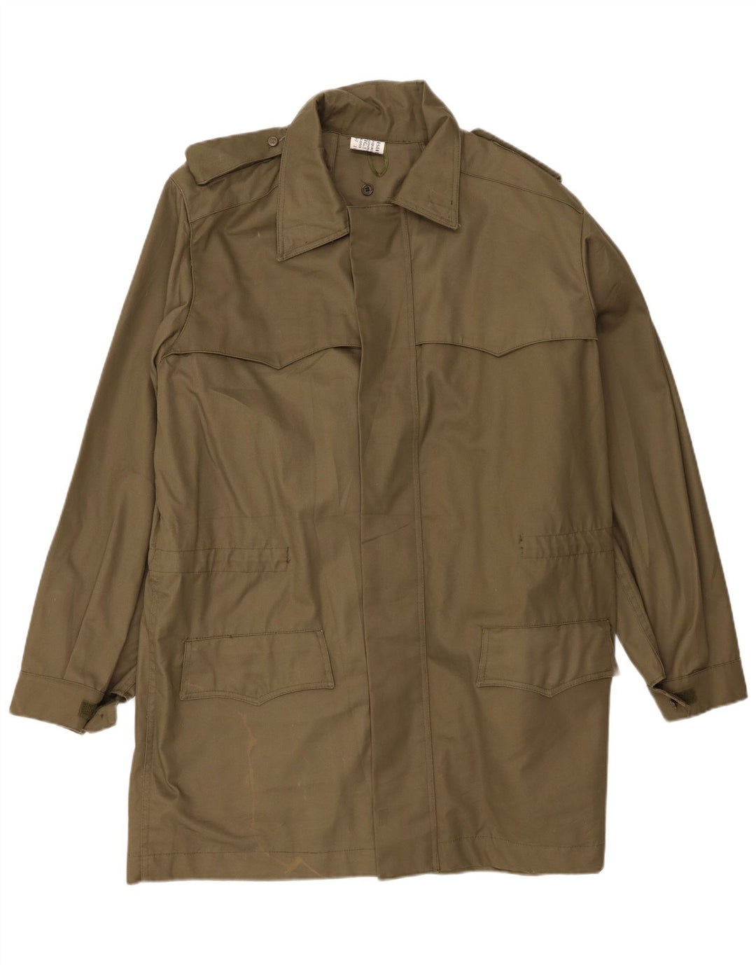 Pardesiu militar vintage pentru bărbați IT 50 mare bumbac kaki