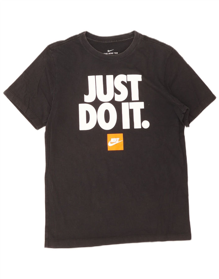Tricou grafic Nike pentru bărbați Top mediu negru bumbac