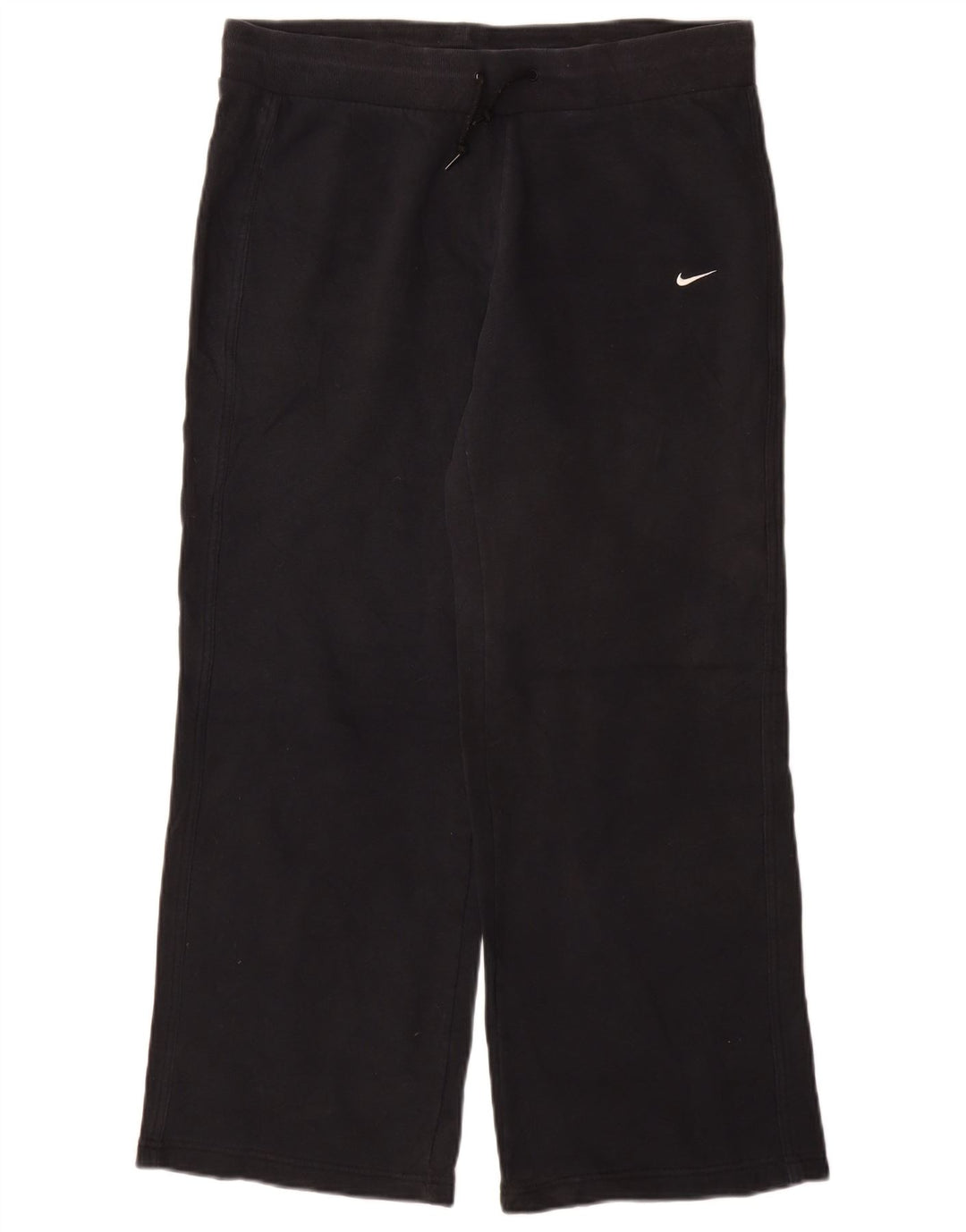 NIKE Womens Tracksuit Trousers UK 14 Medium Black Cotton