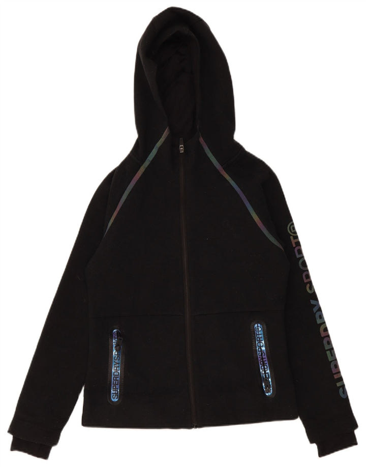 Pulover Superdry pentru damă, cu grafic, cu fermoar, poliester, 10 UK
