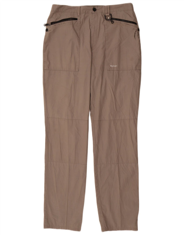 Pantaloni cargo pentru drumeții pentru bărbați Rohan W34 L32 poliester bej