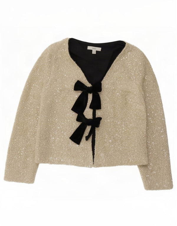 Marks & Spencer jachetă supradimensionată pentru femei UK 10 Small Off White