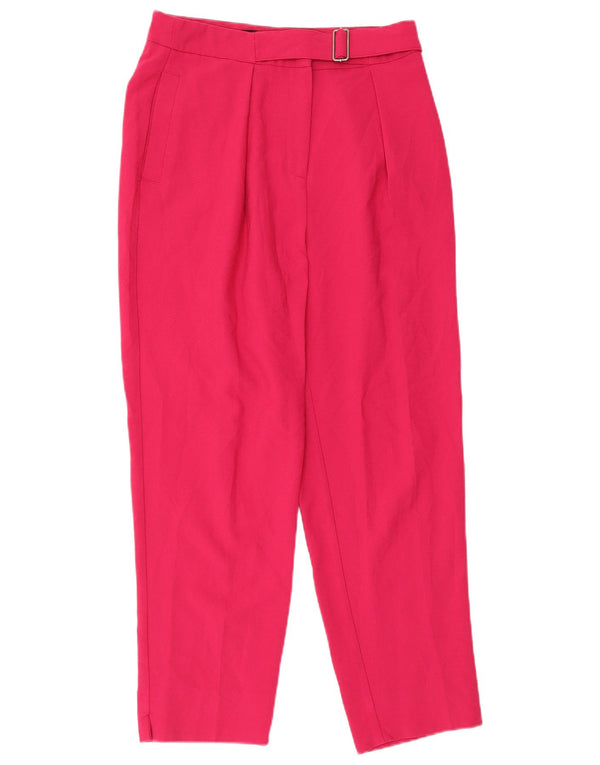 Pantaloni Chino Topshop pentru femei UK 10 Mici L28 L25 Poliester roz