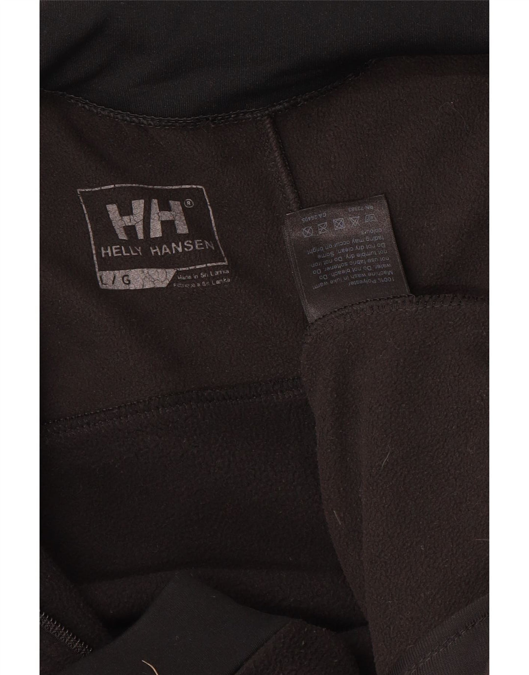 Jachetă fleece pentru bărbați HELLY HANSEN UK 40, mare, negru, poliester color bloc