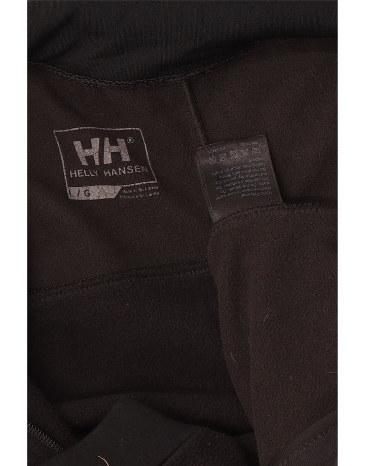 Jachetă fleece pentru bărbați HELLY HANSEN UK 40, mare, negru, poliester color bloc