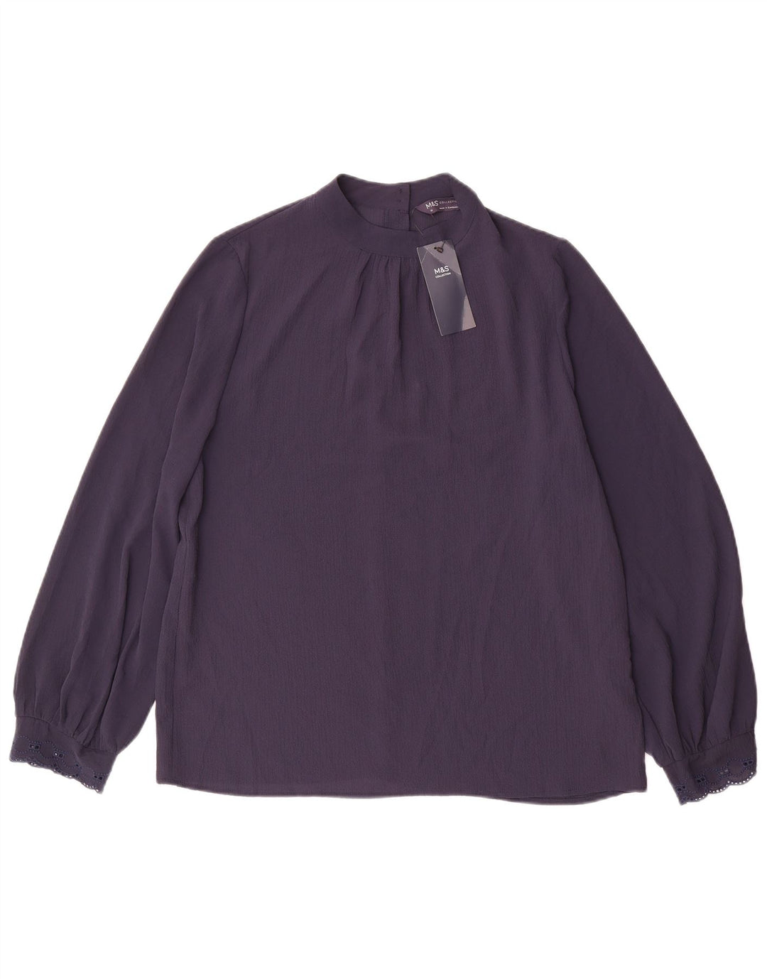 Bluză cu mânecă lungă pentru femei Marks & Spencer UK 12 Medium Bleumarin