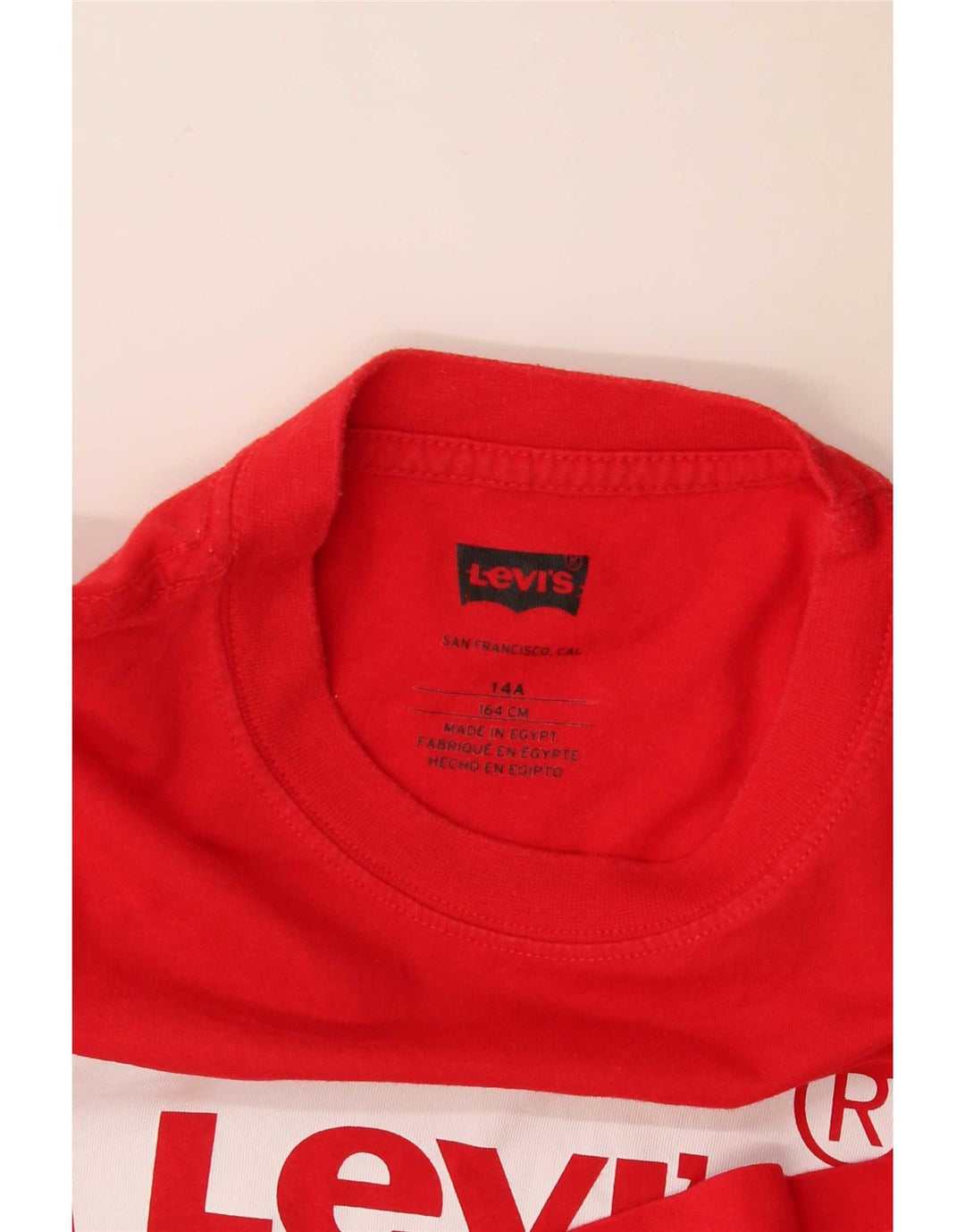 Tricou grafic pentru băieți Levi's Top 13-14 ani, roșu