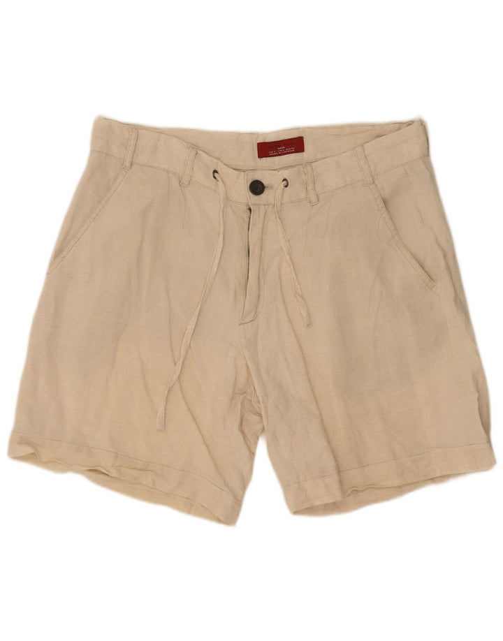 Pantaloni scurți chino pentru bărbați Zara Mari W32 Bej