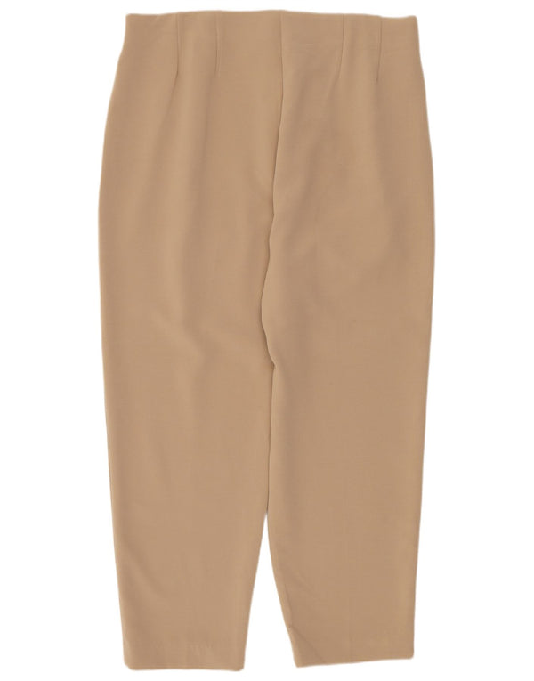 Pantaloni tăiați conici pentru femei Marks & Spencer UK 14 Medium W30 L24 Bej