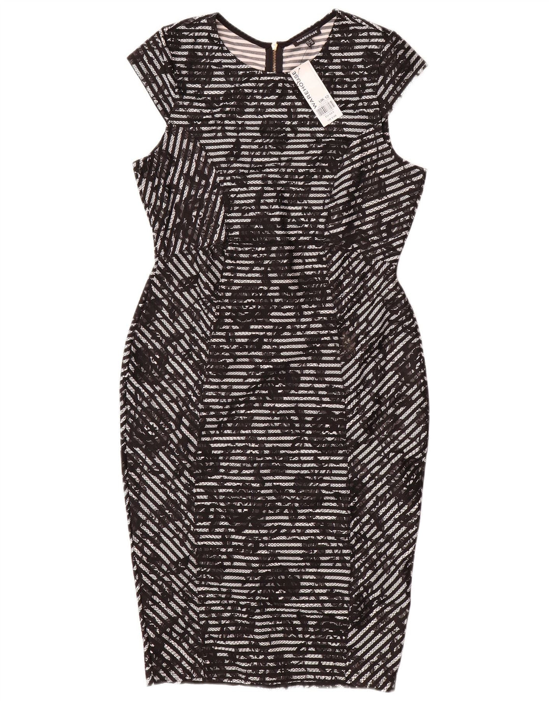 Rochie Bodycon pentru Damă Warehouse UK 12 Medium Negru Floral Poliester