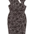Rochie Bodycon pentru Damă Warehouse UK 12 Medium Negru Floral Poliester