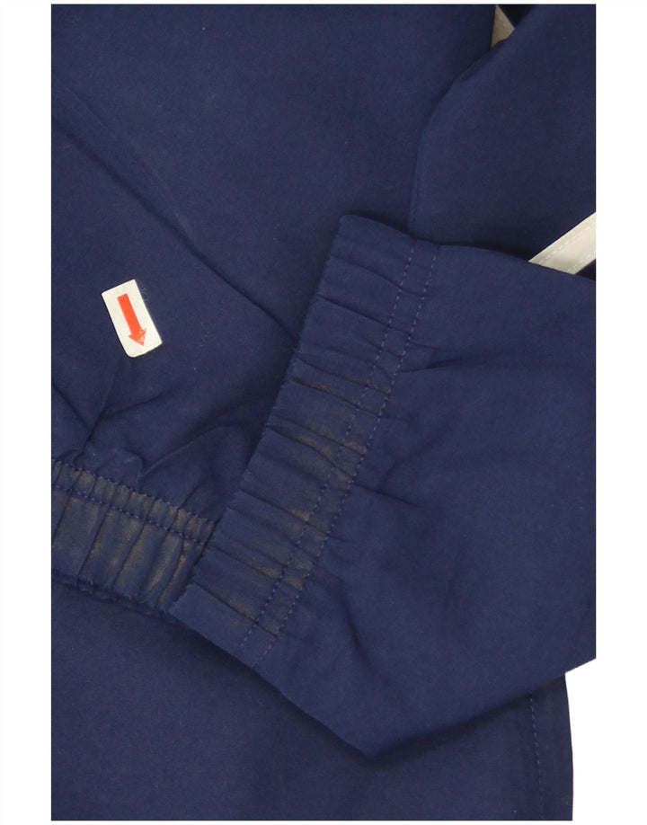 Jachetă de top pentru trening cu grafică Adidas pentru bărbați, mare, albastru bleumarin