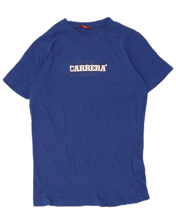 Tricou grafic Carrera pentru bărbați Top mic, albastru, bumbac