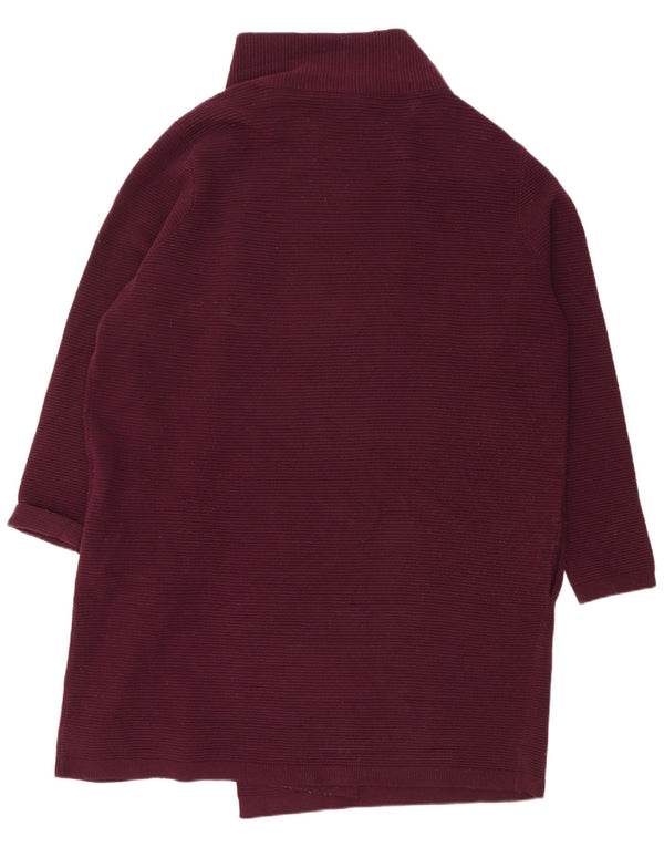 Pulover cardigan cu paragate supradimensionat pentru femei Phase Eight UK 16 Mare Bordeaux