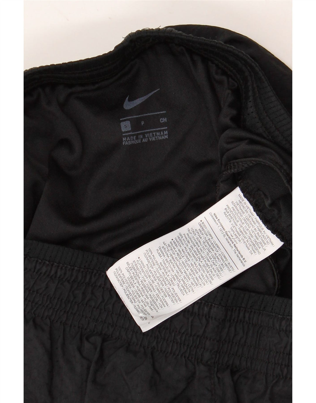 Pantaloni scurti sport grafic NIKE pentru femei UK 8, poliester negru mic